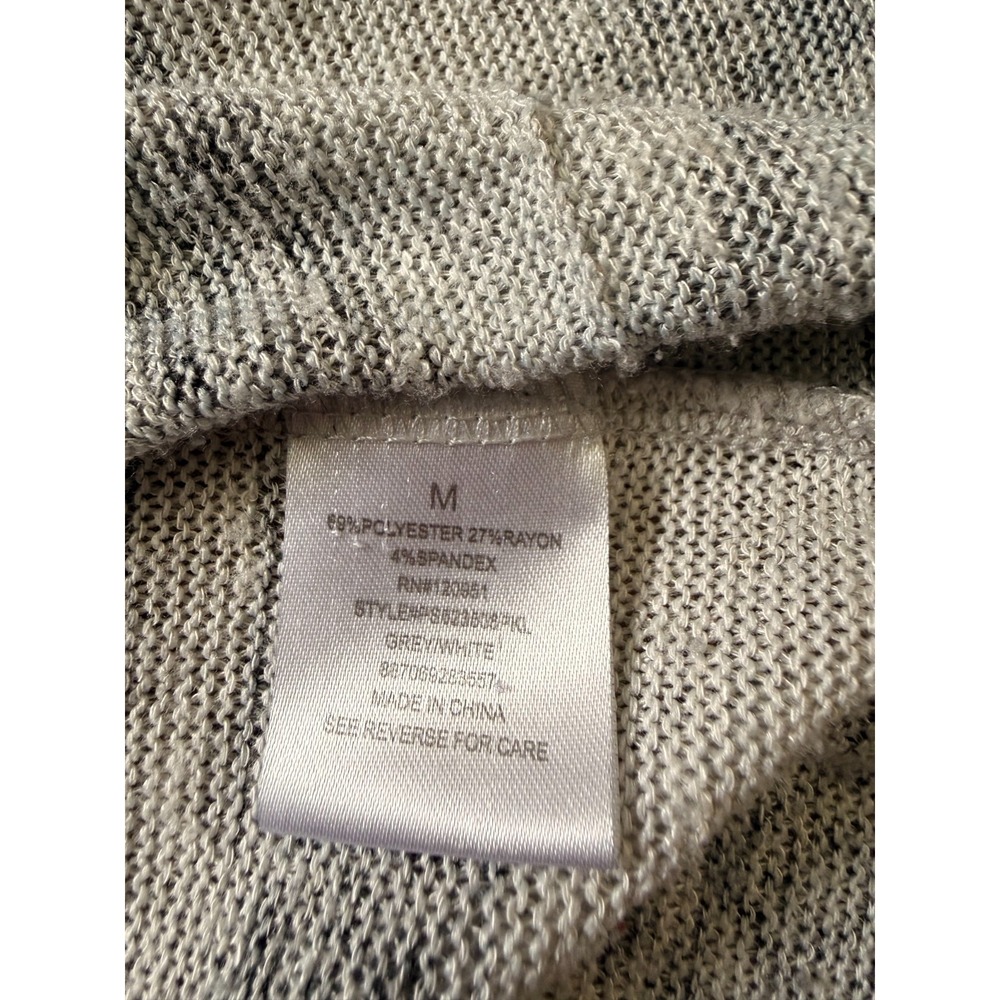 Pink Republic Women's Medium Longline Duster Cardigan Southwestern Aztec Gray - Picture 7 of 7